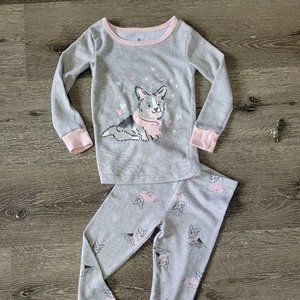Laura Ashley Girls Corgi Pajama Set Size 2T 11067